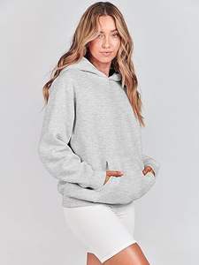 Sweat à capuche personnalisé pour femmes, quantité en vrac, services les plus rapides, Streetwear, sweat à capuche surdimensionné coupe ample, sweat-shirt en molleton doux - Product Image 4