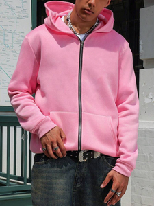 Sweat-shirts vintage pour hommes avec logo brodé, style unique, streetwear, nouvelle tendance, fermeture éclair, 100% coton molletonné, imprimé contrasté - Product Image 6