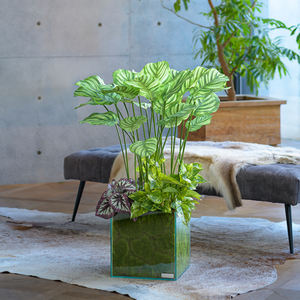 Flores al aire libre jardín realistas mini plantas artificiales grandes de lujo nuevas al por mayor - Product Image 4