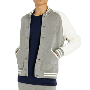 Veste de style universitaire avec logo personnalisé, option de logo sur le devant, faible MOQ, vêtements de mode d'extérieur pour hommes - Product Image 1