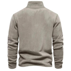 Nouveauté Sweat-shirt d'hiver pour homme Col montant Demi-zip Manches longues Coupe ample Coupe-vent Respirant Sweat-shirt en polaire par RSW - Product Image 3