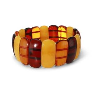 Bracelets unisexes en résine à facettes non taillées, forme carrée, perles classiques, résine principale pour les mariages, les anniversaires, les fêtes, cadeaux - Product Image 1