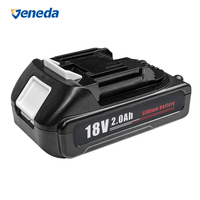Batterie au lithium 18V 2Ah rechargeable Li-ion avec connecteur DC, batterie de remplacement pour outils électriques