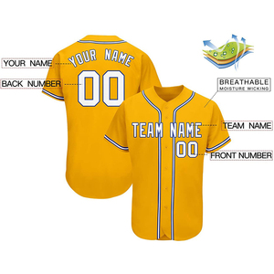 เสื้อเบสบอลโพลีเอสเตอร์ 100% ระบายอากาศได้ดี แห้งเร็ว รุ่นใหม่สำหรับฤดูร้อน รับสกรีนโลโก้ ราคาประหยัด ชุดกีฬา - Product Image 3
