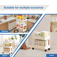 Étagère de rangement mobile pour la cuisine à domicile, caisse étroite en plastique PP, type debout, étagères de rangement multifonctionnelles modernes