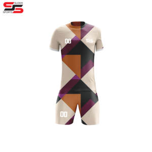 Nouvel arrivage Vêtements de sport par sublimation 100% Personnalisez le meilleur design de votre propre ensemble d'uniformes de football Maillot de football Uniforme de football - Product Image 4