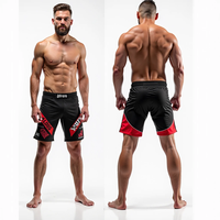 Shorts de combat MMA personnalisés en gros, sublimés, pour hommes, sans Gi, BJJ, grappling, kimono, léger, taille élastique, respirant, séchage rapide