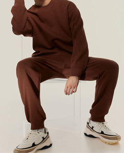 Pantalones Deportivos Casuales de Pierna Recta y Corte Holgado, Estilo Urbano Americano, Pantalones Deportivos Gruesos con Rayas - Product Image 3