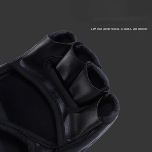 ถุงมือออกกําลังกายถุงมือมวยหนาถุงมือ MMA ครึ่งนิ้วต่อสู้ MMA ผู้ใหญ่ถุงมือกระสอบทรายการฝึกอบรมมืออาชีพ - Product Image 5