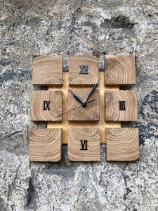 LISTING CUSTOMIZED WOODEN WALL CLOCK FOR ELEGANT HOME DECOR MODERN Bamboo <b>Body</b> with Natural Rosh for Wedding Occasions - Product Image 6