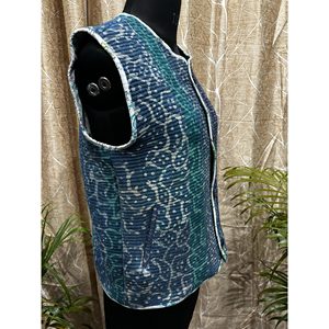 Chaleco Kantha Elegante para Mujer, Prenda Exterior Casual Profesional para Primavera, Tejido con Botones Bordados, Estilo Vintage con Peluche, Tallas Grandes - Product Image 3