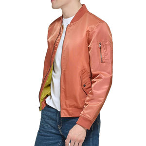 แจ็กเก็ตบอมเบอร์สำหรับผู้ชายแจ็คเก็ตทรงเข้ารูปสำหรับผู้ชายแจ็คเก็ตบอมเบอร์ลำลองแบบเรียบๆออกแบบได้ตามต้องการ - Product Image 2