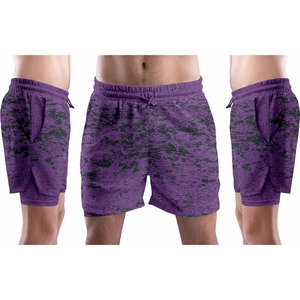 กางเกงขาสั้นแบบ2 in 1สำหรับผู้ชายชุดสตรีทแวร์สำหรับออกกำลังกายในยิมกางเกงขาสั้นแบบซับลิเมชันดีไซน์ล่าสุด2025 - Product Image 3