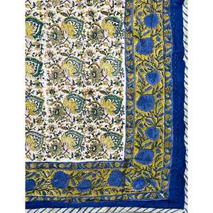 Colcha Kantha Tradicional de Algodón Estampada a Mano con Diseño Floral de Patchwork Hecho a Mano para el Hogar, Verano e Invierno - Product Image 3