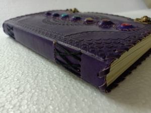 Journal en cuir intemporel sur mesure Style agate conçu pour les écrivains artistes voyageurs-Style classique - Product Image 4