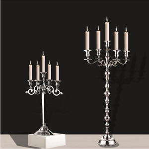 Gold Aluminum <b>Tall</b> Candelabra for Wedding and Party Decoration Aluminum Candelabra <b>Table</b> Top Centerpiece - Product Image 6