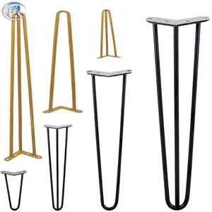 BN Light Coffee Table Base Desk Hairpin Legs Clamp Design Different Height and Color Metal Luxury New Iron Customize