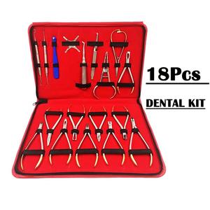 Juego de herramientas de ortodoncia para dentista, 18 Uds., alicates de ortodoncia de acero inoxidable, alicates para formar instrumentos de arco, juego dental, quirúrgico - Product Image 6