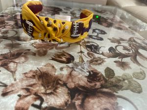 LSU headbands ประดับผมสำหรับผู้หญิงสีเหลืองทอง - Product Image 4