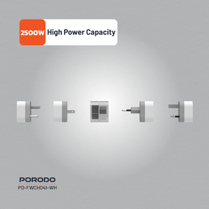 Porodo Universal <b>AC</b> <b>Power</b> <b>Adapters</b> Over 150 Countries Compatibility - Product Image 2