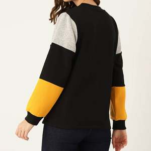 เสื้อสเวตเตอร์คอกลมโอเวอร์ไซส์สำหรับผู้หญิงผ้าฝ้ายมีฮู้ดขนาดพิเศษออกแบบได้ตามต้องการ - Product Image 4