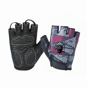 Wholesale Custom Leather Half <b>Finger</b> Weight Lifting Gym Gloves with Adjustable Wrist <b>Strap</b> Lightweight & Outdoor Use for Unisex - Product Image 1