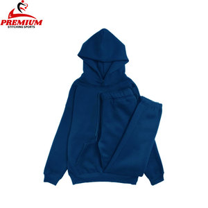 Ensembles sport et gym pour hommes avec logo personnalisé de grande taille, vestes à capuche, pantalons de survêtement, vêtements de fitness unis de haute qualité, ensemble de survêtement 2 pièces - Product Image 4