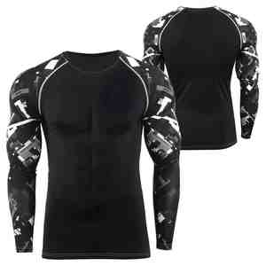 OEM Diseño Hombres Rash Guard Transpirable y Ropa de Calle Nueva Llegada Cantidad a granel con Precio de Fábrica Hombres Rush Guard - Product Image 2