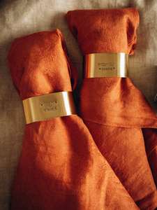 Ronds de serviette, ronds de serviette en rotin, ronds de serviette en osier, décor de table - Product Image 5