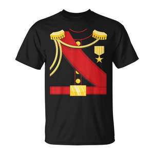 T-shirt Costume Roi Prince à Manches Courtes Col Rond Impression Numérique Unisexe Adulte Enfant Tenue Amusante - Product Image 1