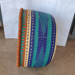 Meilleur vendeur Panier à linge en herbe de mer naturelle Fait à la main avec couvercle Panier de rangement en herbe de mer africaine en provenance du Vietnam - Product Image 3