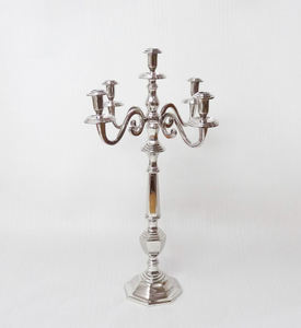 Fantaisie Moderne Vantage Antique en relief candélabre pour les mariages MARIAGE CANDELABRE BOUGEOIR POUR LA DÉCORATION DE LA MAISON/GOLD CANDELABRA - Product Image 4