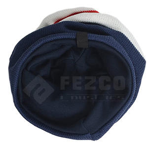 Venta al por mayor de gorros de moda con logotipo personalizado sombreros de alta calidad cálido invierno liso teñido Jacquard gorros de punto sombreros - Product Image 3