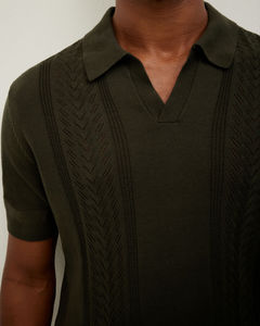 Comfortable New Breathable Comfortable Modern Fit Knitwear Sweatshirt For Men Essential Relaxed Fit Short Sleeves Sweatshirt - Product Image 3