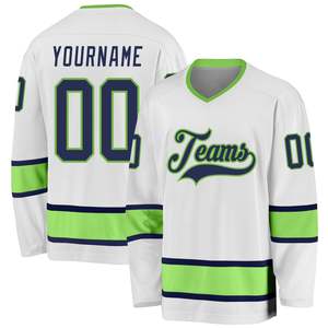 Maillot de hockey sur glace imprimé en sérigraphie de haute qualité, designs et logos personnalisés, séchage rapide, respirant, prix de gros abordable, Pakistan - Product Image 4