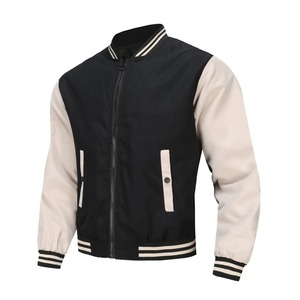 เสื้อแจ็คเก็ตเบสบอลหนังแท้กันน้ำสำหรับผู้ชาย ปกพับได้ สไตล์ลำลองแฟชั่นแนวสตรีท มีไซส์ใหญ่สำหรับวัยรุ่น - Product Image 1