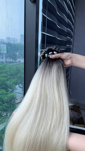 Extensions de cheveux en vrac de qualité supérieure, 100 grammes, super double trame, lisses, 30 pouces, texture lisse vietnamienne, prix de gros - Product Image 6