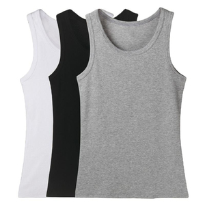 Wholesale Performance Men's Breathable <b>Knitted</b> Ribbed Running Tank <b>Tight</b> Fit Sleeveless Quick Dry Gym Vest - Product Image 6