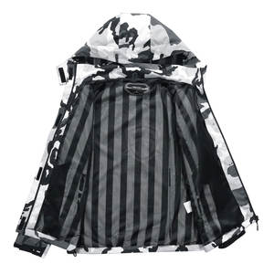 Veste de pluie en polyester léger de style High Street pour hommes, fermeture éclair complète pour la saison hivernale - Product Image 3