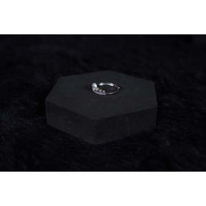 NOVAMART Fine Silverings 925 Sterling Boho Chic Silver <b>Ring</b> Adjustable Rose Gold Plated Natural Gemstone for Engagement Opening - Product Image 2