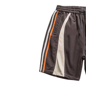 Short décontracté personnalisable Tissu extensible de qualité Bouton de broderie à motif solide Logo personnalisé pour le grappin - Product Image 3