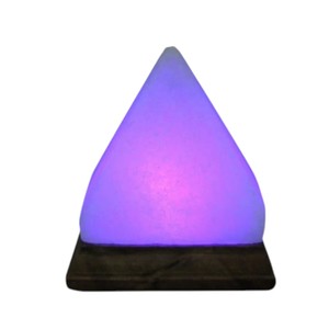 Technique naturelle de Sian Enterprises Lampe au sel de l'Himalaya écologique Pyramide sculptée Soulagement des maux de tête Feng Shui Taille personnalisable - Product Image 1