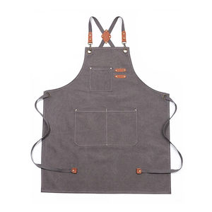 Tablier Tabliers de chef pour hommes femmes avec grandes poches Tabliers de chef adultes avec chapeau de chef et poche - Product Image 2