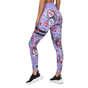 Conjunto de ropa personalizada para mujer, pantalones de entrenamiento de cintura alta, mallas de Yoga para gimnasio, cantidad de sublimación, OEM, licra, GSM, técnica - Product Image 1