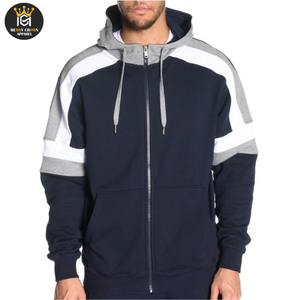 Venta al por mayor de alta calidad barato personalizado OEM diseño sudaderas con capucha hombres 100% algodón por encargo cremallera hombres sudaderas con capucha - Product Image 1