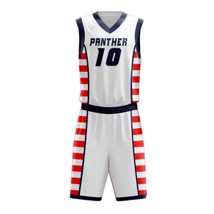 Ensembles de vêtements de basket-ball américain de conception de sublimation d'équipe gilet d'entraînement sportif universitaire pour hommes vêtements de basket-ball à séchage rapide THT WEARS - Product Image 3
