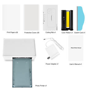 <span class=keywords><strong>Cartucho</strong></span> de tinta de ocho colores para pequeñas empresas, cabina de pasaporte instantánea de 300 ppp con cámara, impresora fotográfica, interfaz USB en Stock - Product Image 6