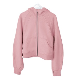 Sudaderas con capucha Mujer Manga larga cremallera Sudadera con capucha de calidad superior Manga larga Cremallera de punto completo Mujer tinte sólido - Product Image 1