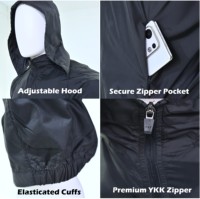 Veste à capuche personnalisée, fermeture éclair intégrale, nouvelle mode masculine, veste de sport de course, veste coupe-vent en coton uni à carreaux, fermeture éclair, fabrication