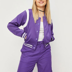 Chaqueta Universitaria Personalizada para Mujer con Bordado de Nombre, Ropa Urbana de Moda - Product Image 6